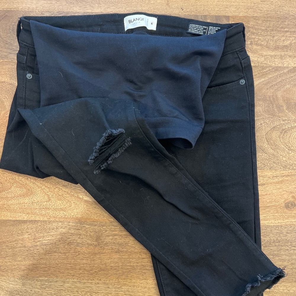 Blanqi Black Skinny Maternity Jeans